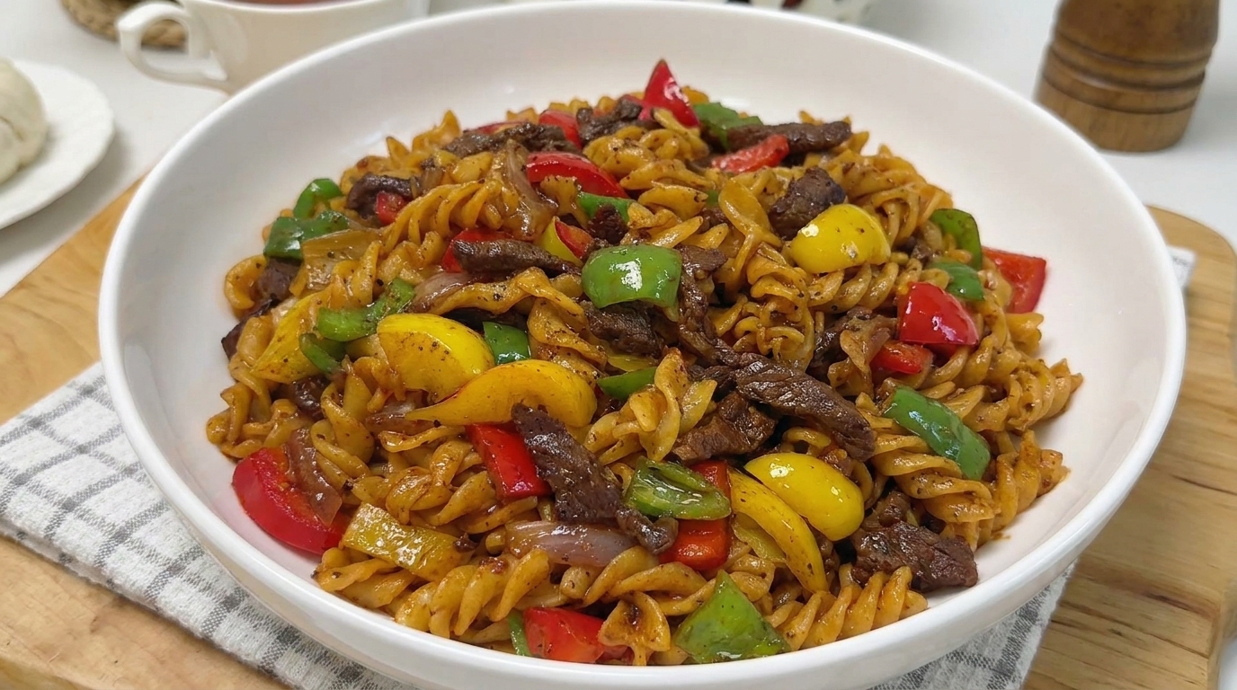 감칠맛 가득한 흑후추 소고기 파스타