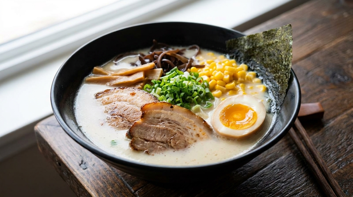 진하고 깊은 맛의 정통 돈코츠 라멘