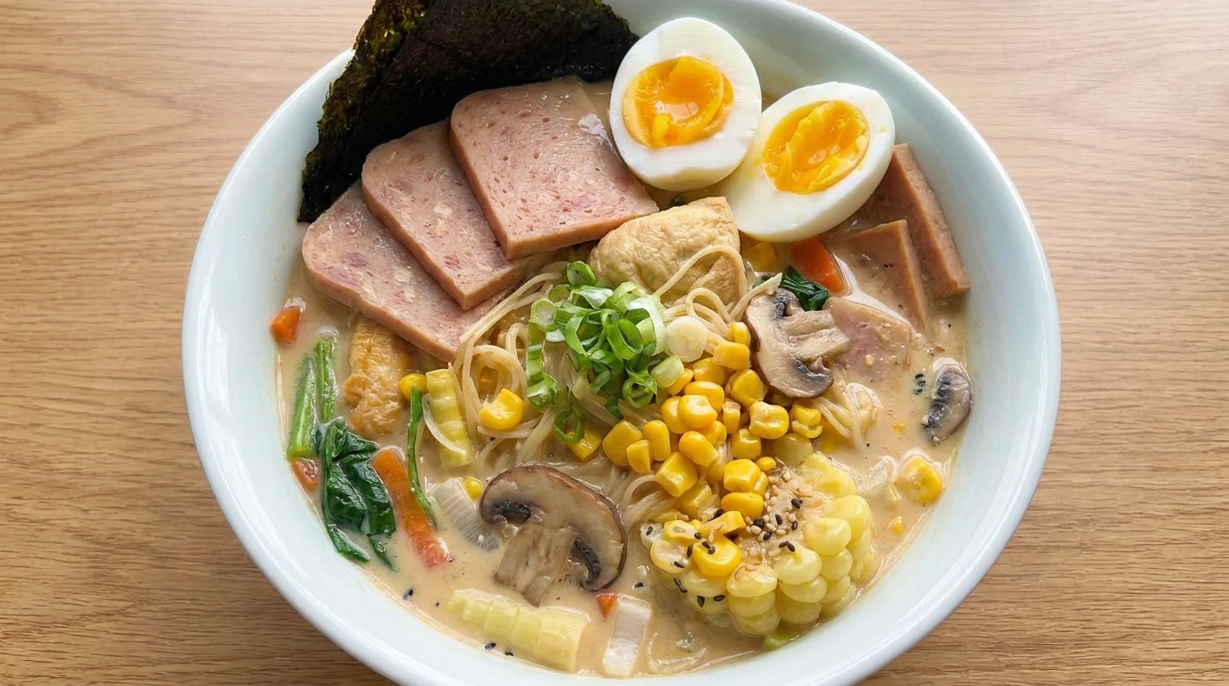 크리미한 미소 버터 콘 라멘