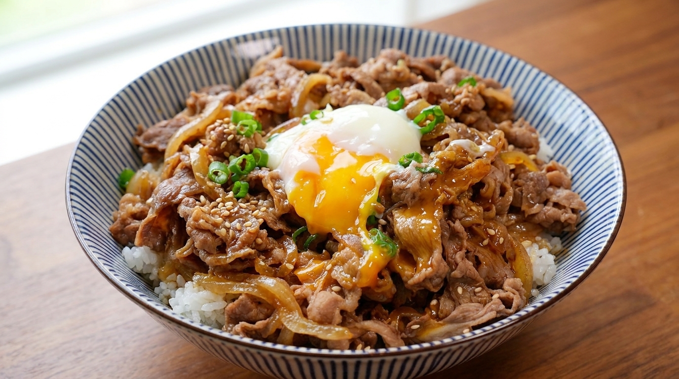 일본식 소고기 덮밥 (규동)