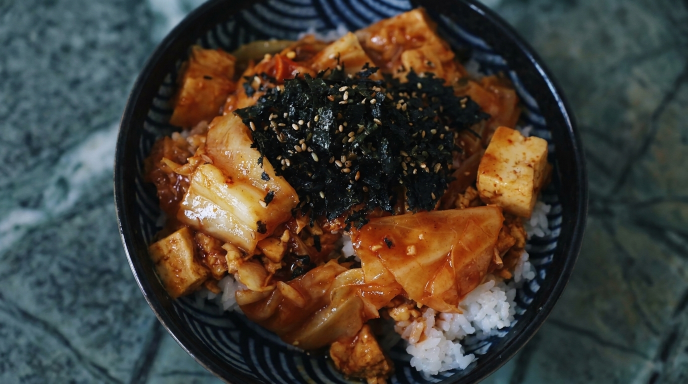 매콤한 참치 카레 덮밥