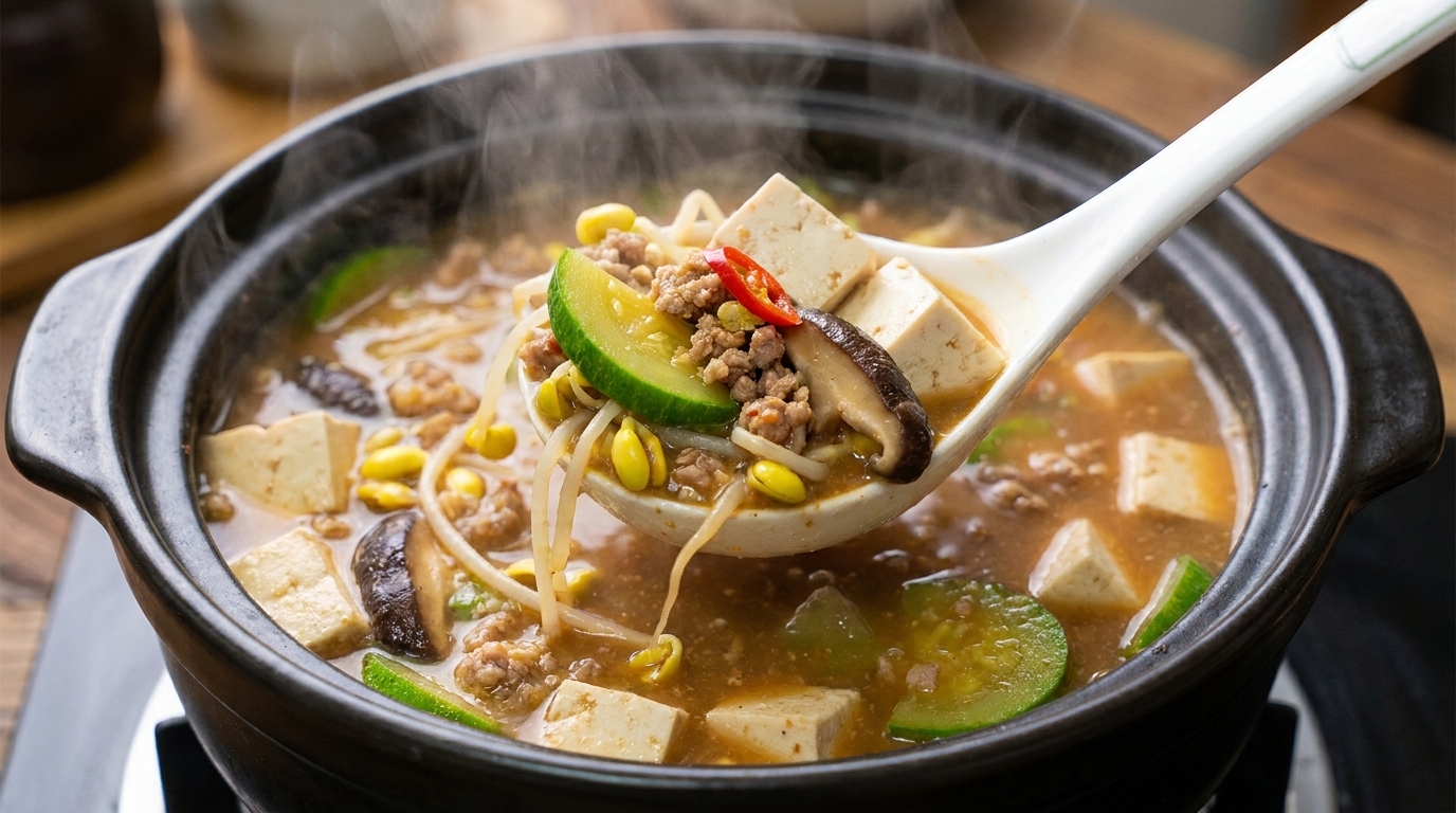 정통 한국 된장찌개 레시피