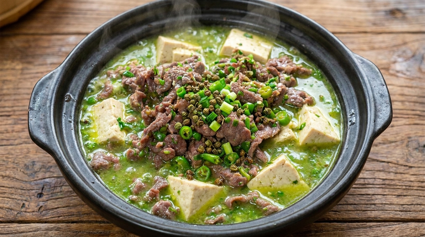 사천식 화자오 소고기 두부찜