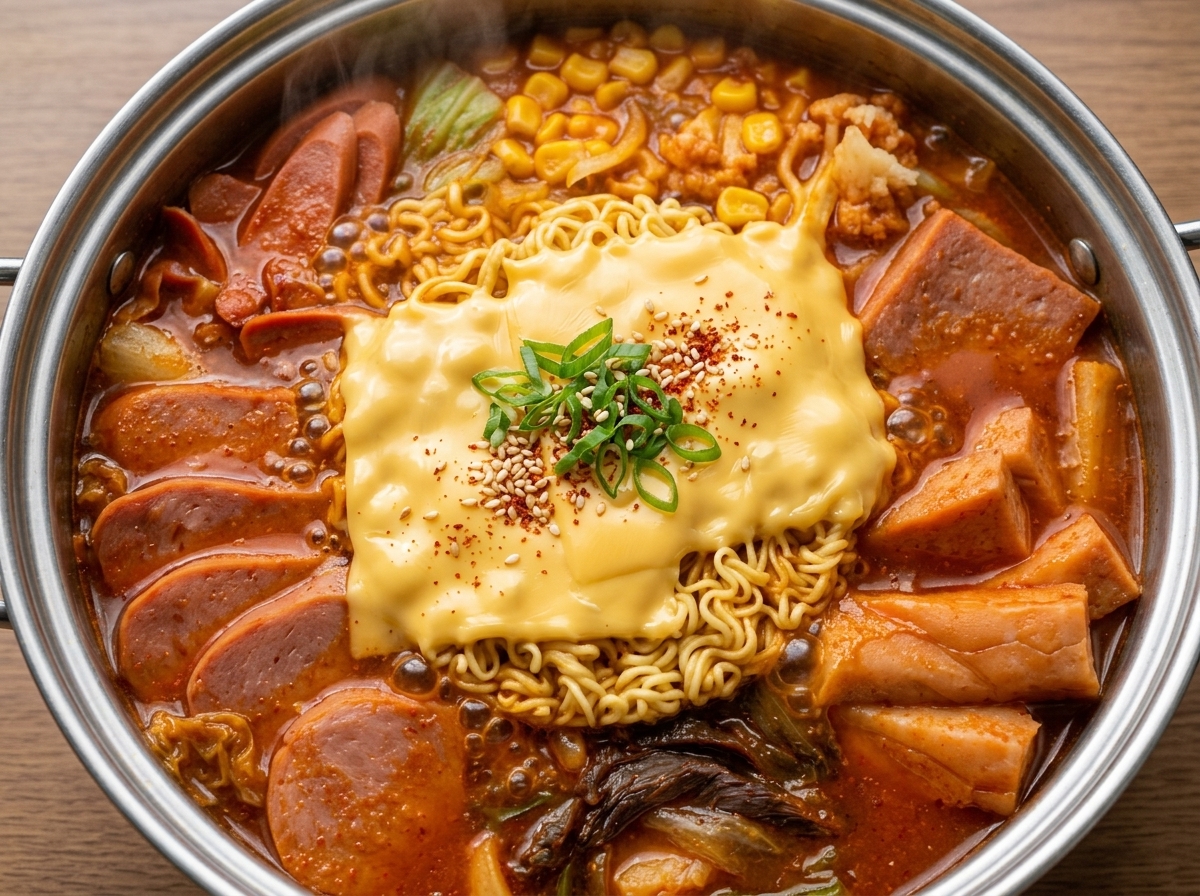 치즈 위에 달걀을 깨 넣는 모습