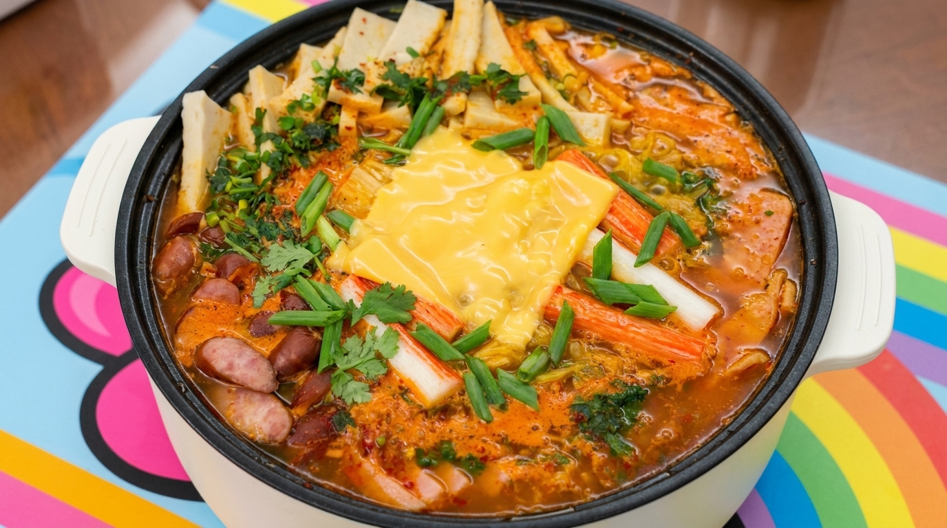 진하고 얼큰한 정통 부대찌개