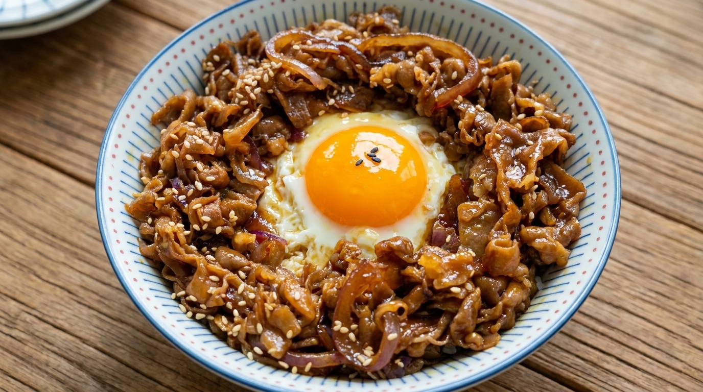 초간단 데리야키 소고기 덮밥 (규동 스타일)