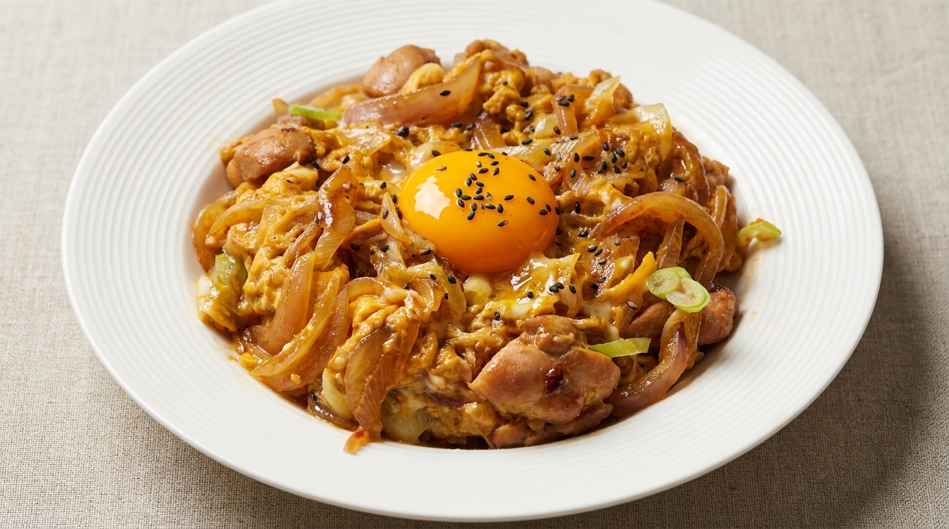 정통 일본식 오야코동 (촉촉한 닭고기 계란 덮밥)