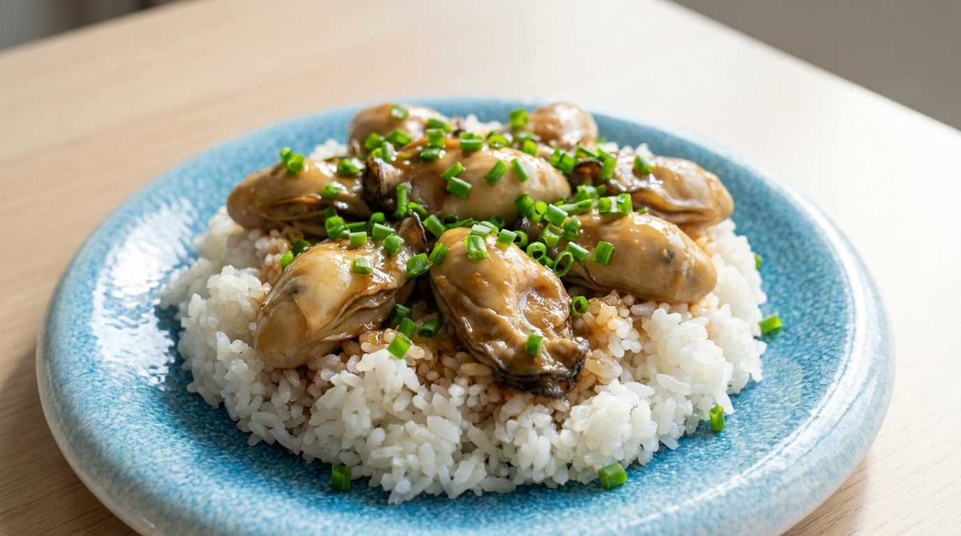 감칠맛 일품, 부드러운 중국식 굴 덮밥 레시피