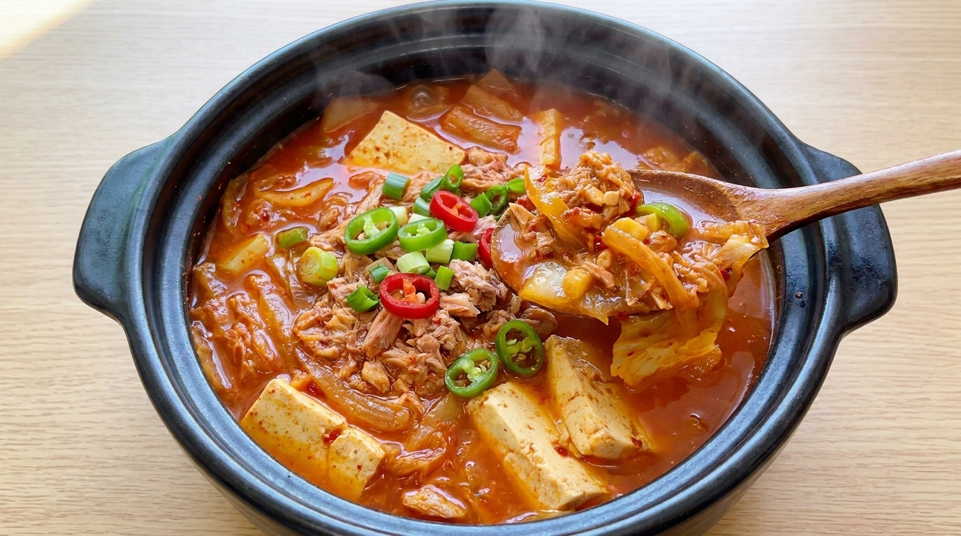 깊고 진한 감칠맛의 참치김치찌개 황금레시피