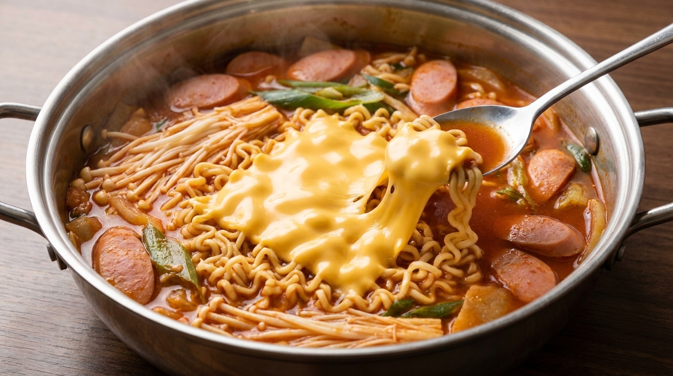 얼큰하고 진한 국물이 일품인 진짜 부대찌개 황금레시피