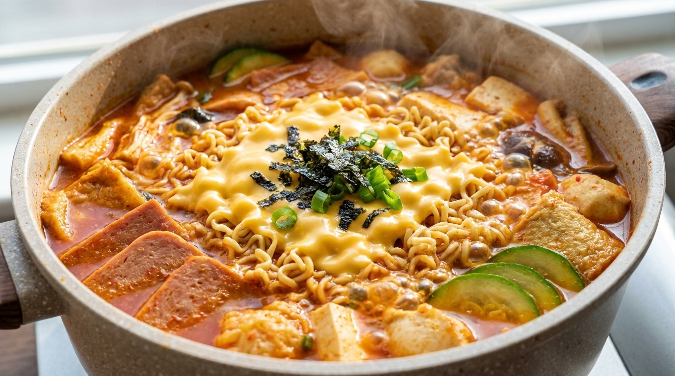 얼큰하고 진한 정통 부대찌개
