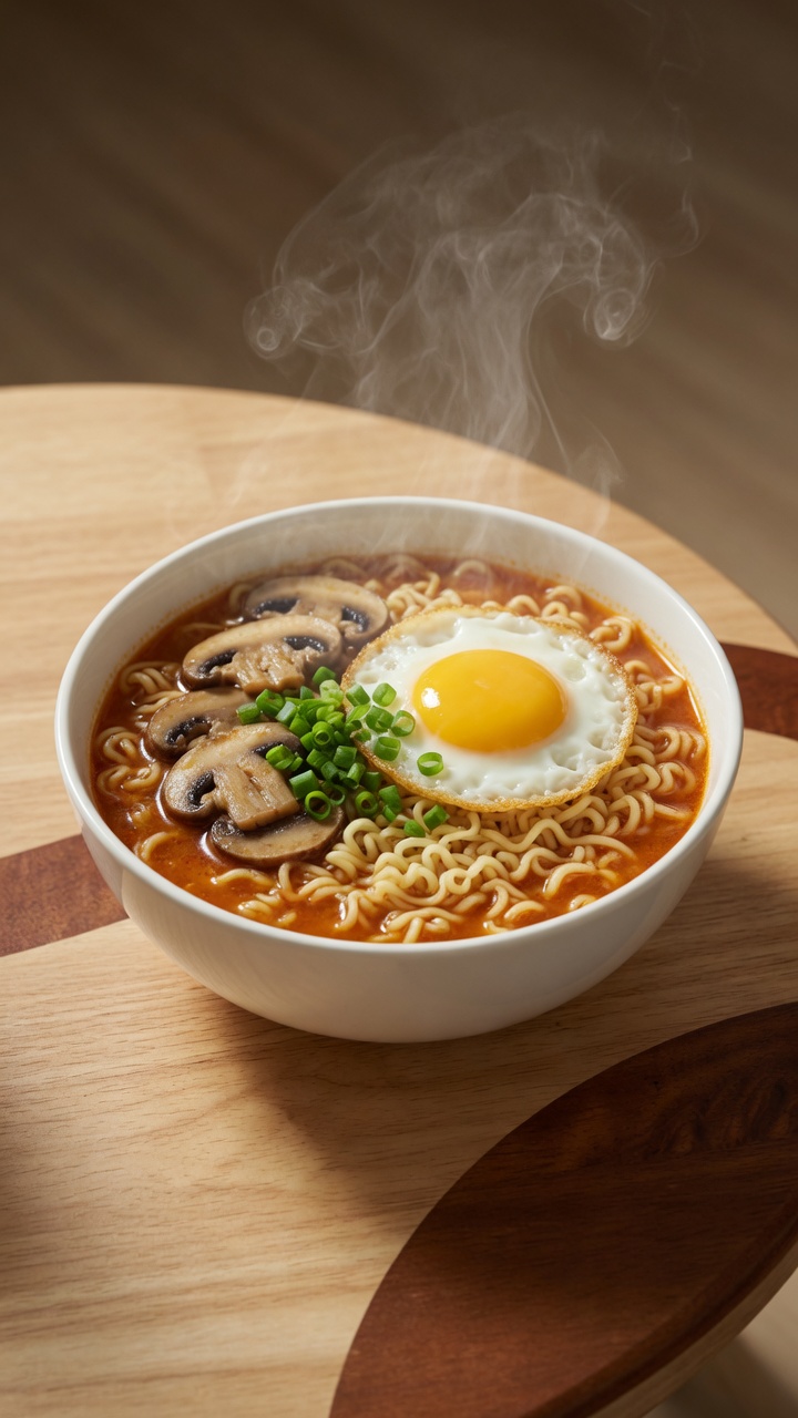 감칠맛 가득한 새우 머리 라면