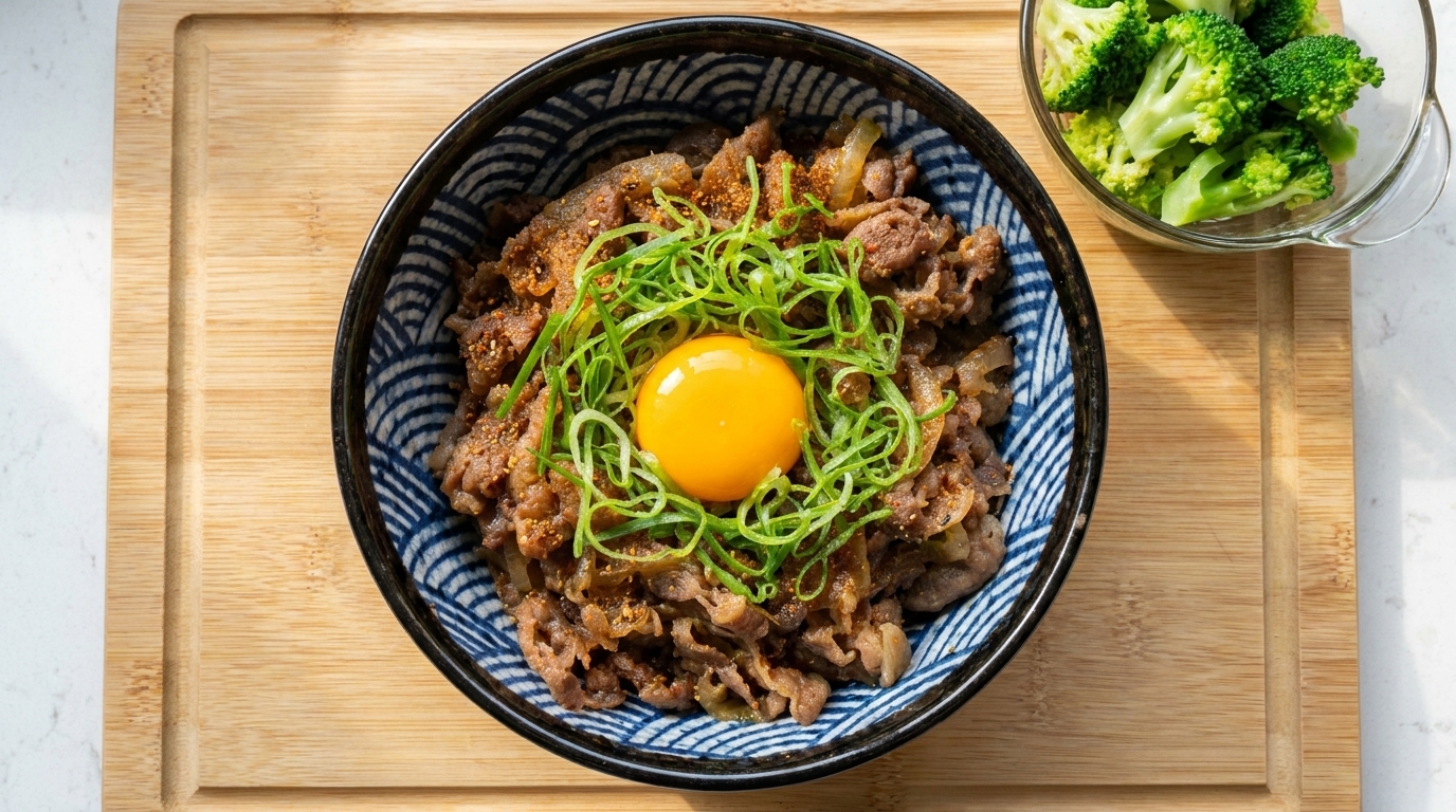 클래식 일본식 소고기 덮밥 (규동)