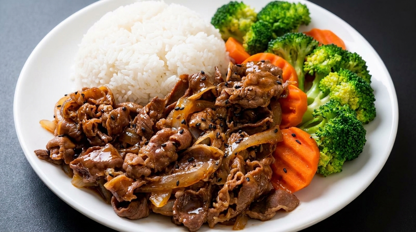 간편하고 맛있는 소고기 데리야끼 덮밥