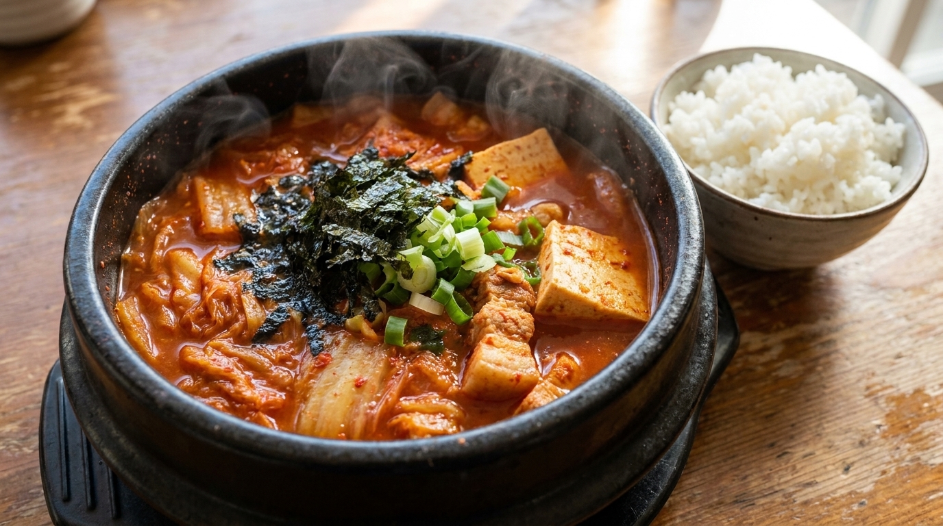 얼큰하고 진한 김치찌개