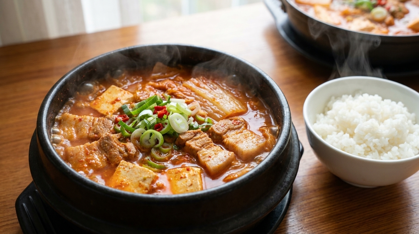 전통 김치찌개 (한국식 김치 스튜)