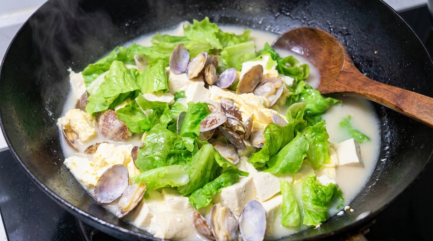 칭다오식 바지락 두부국