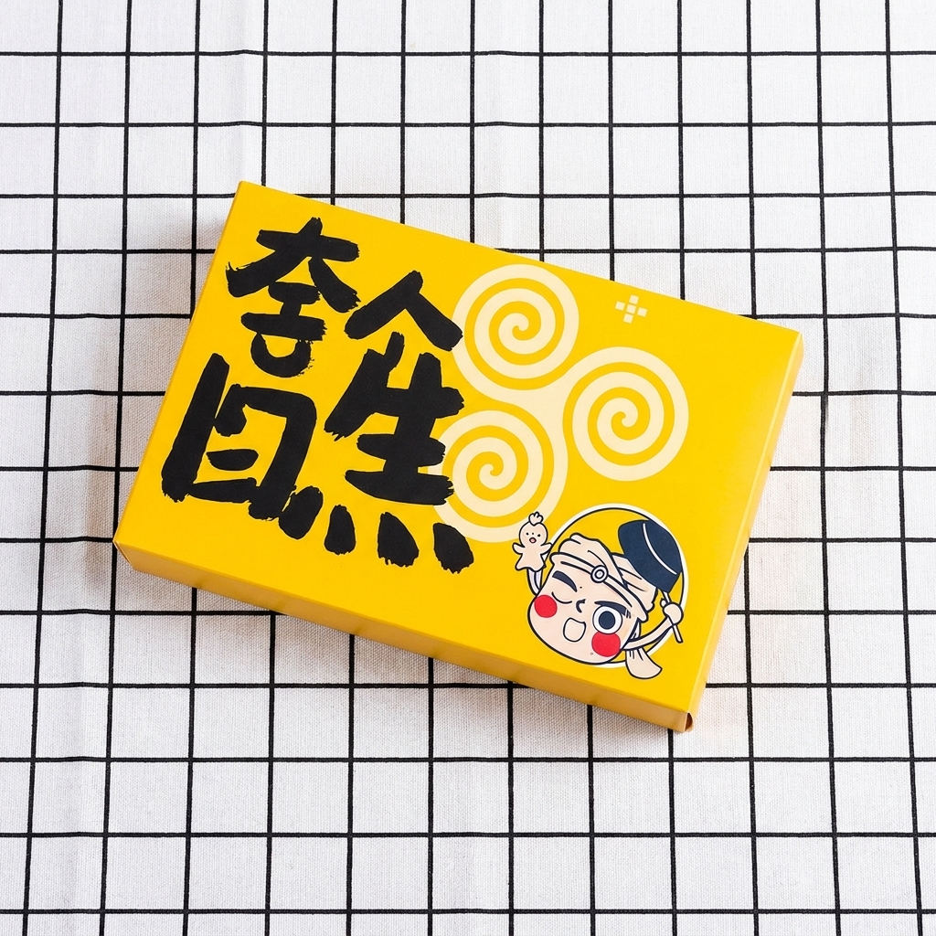끓는 물에 면을 넣고 젓가락으로 젓는 모습