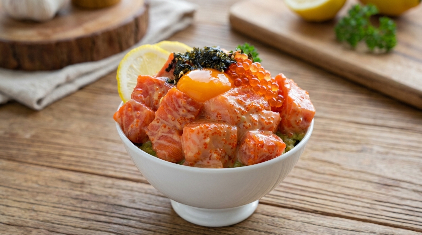 연어 아보카도 포케 볼