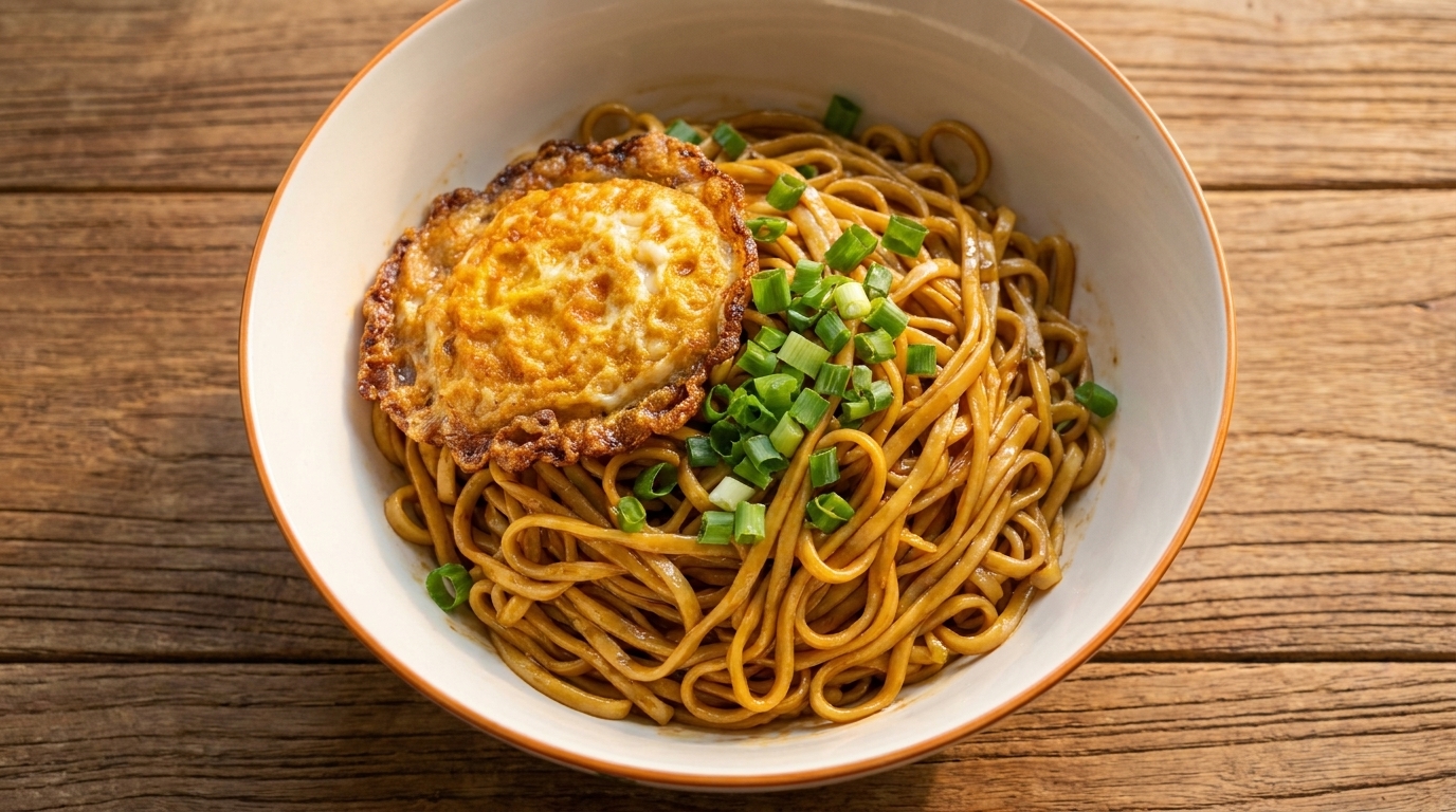 간편하고 맛있는 갈릭 간장 비빔면