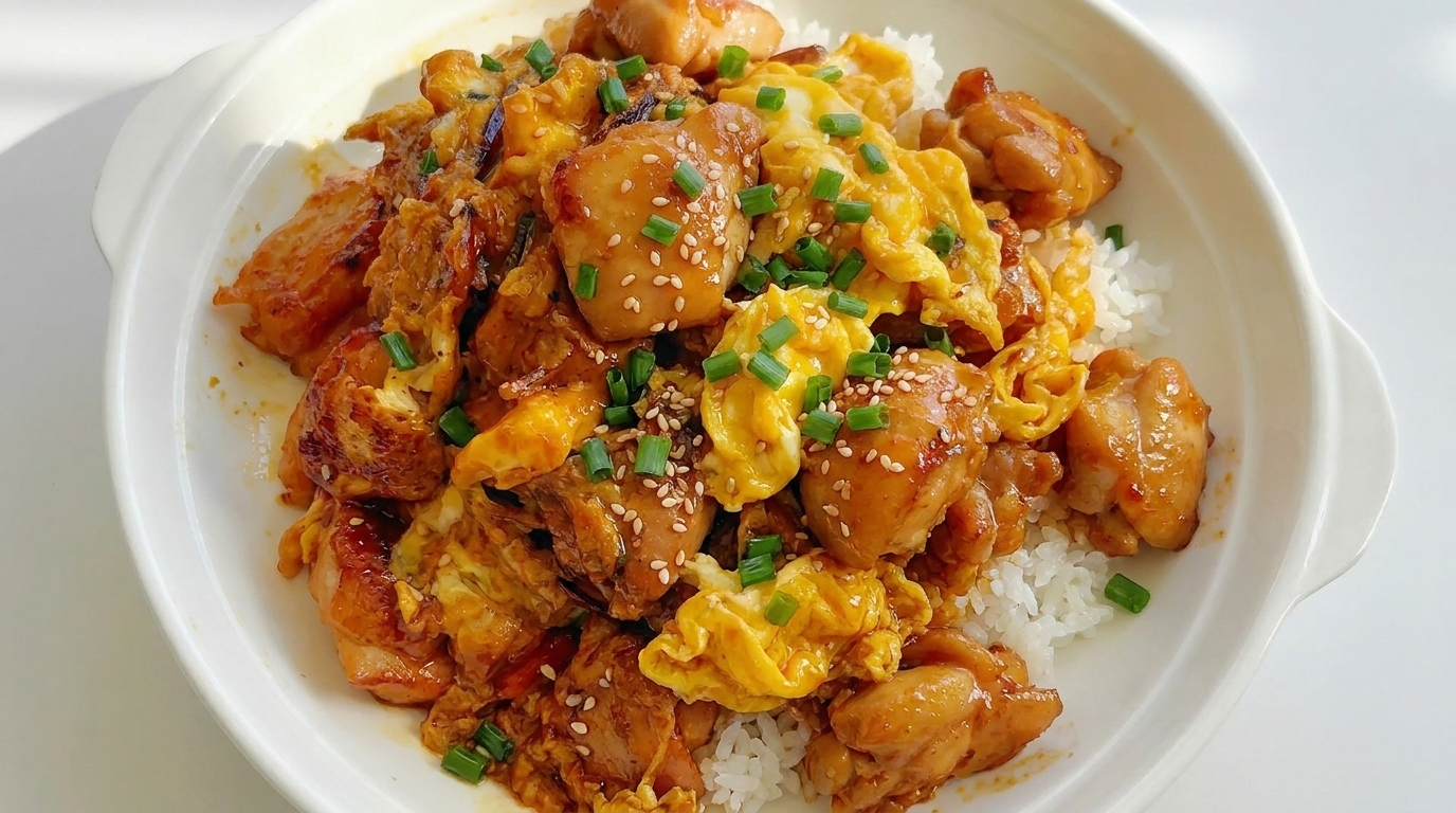 감칠맛 가득한 닭고기 달걀 덮밥
