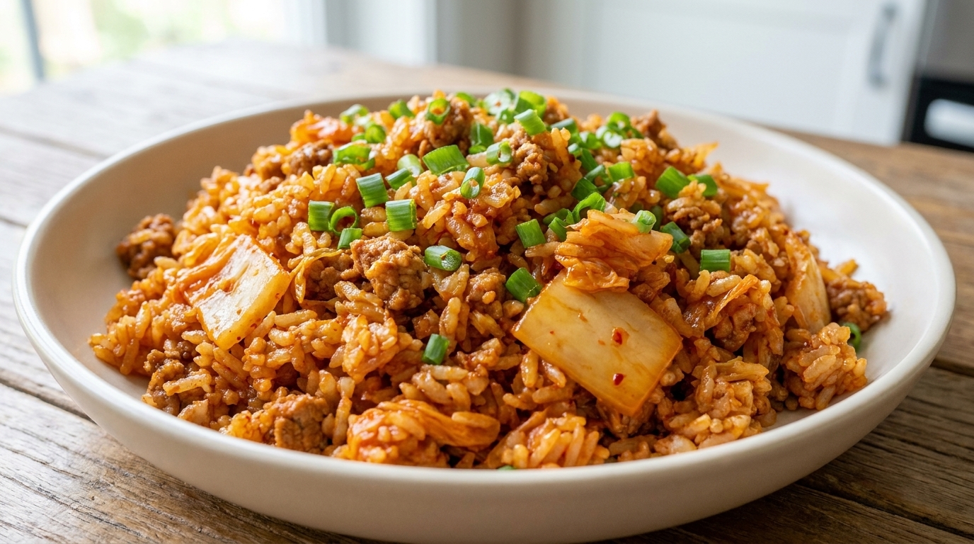 김치 돼지고기 볶음밥