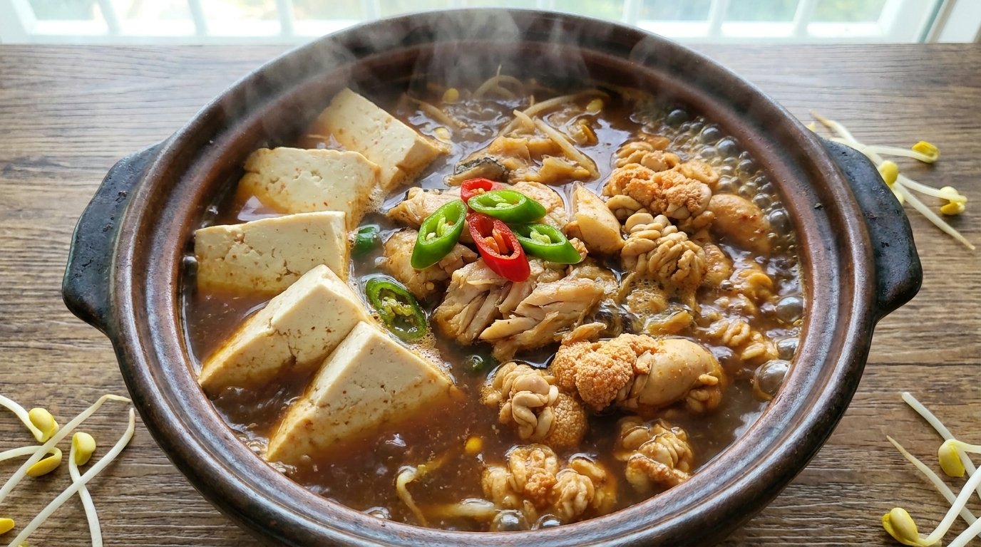 연변식 명란 콩나물 뚝배기탕