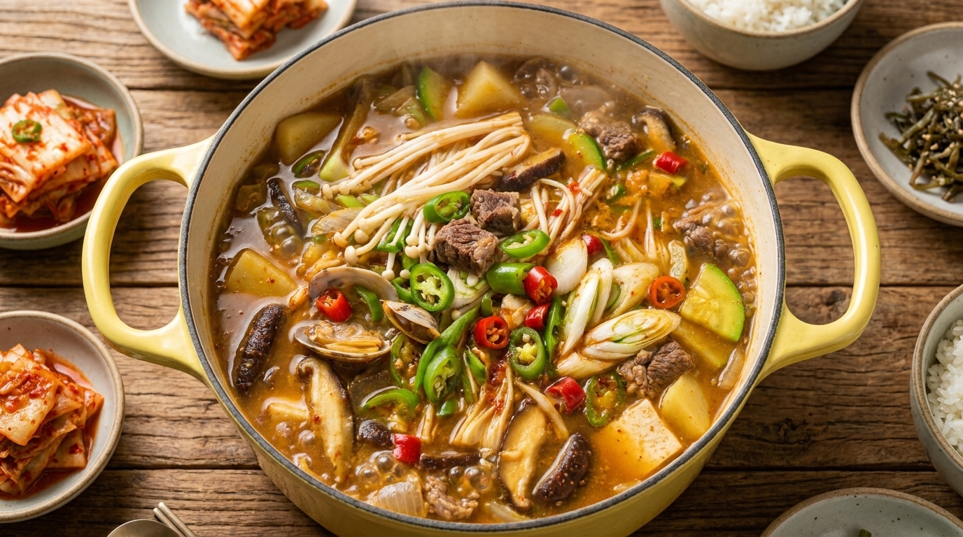 든든하고 구수한 소고기 된장찌개