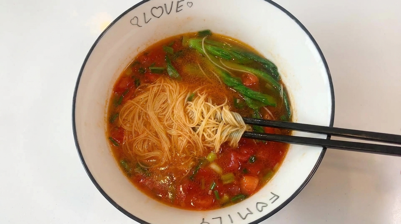 15분 완성 토마토 국수
