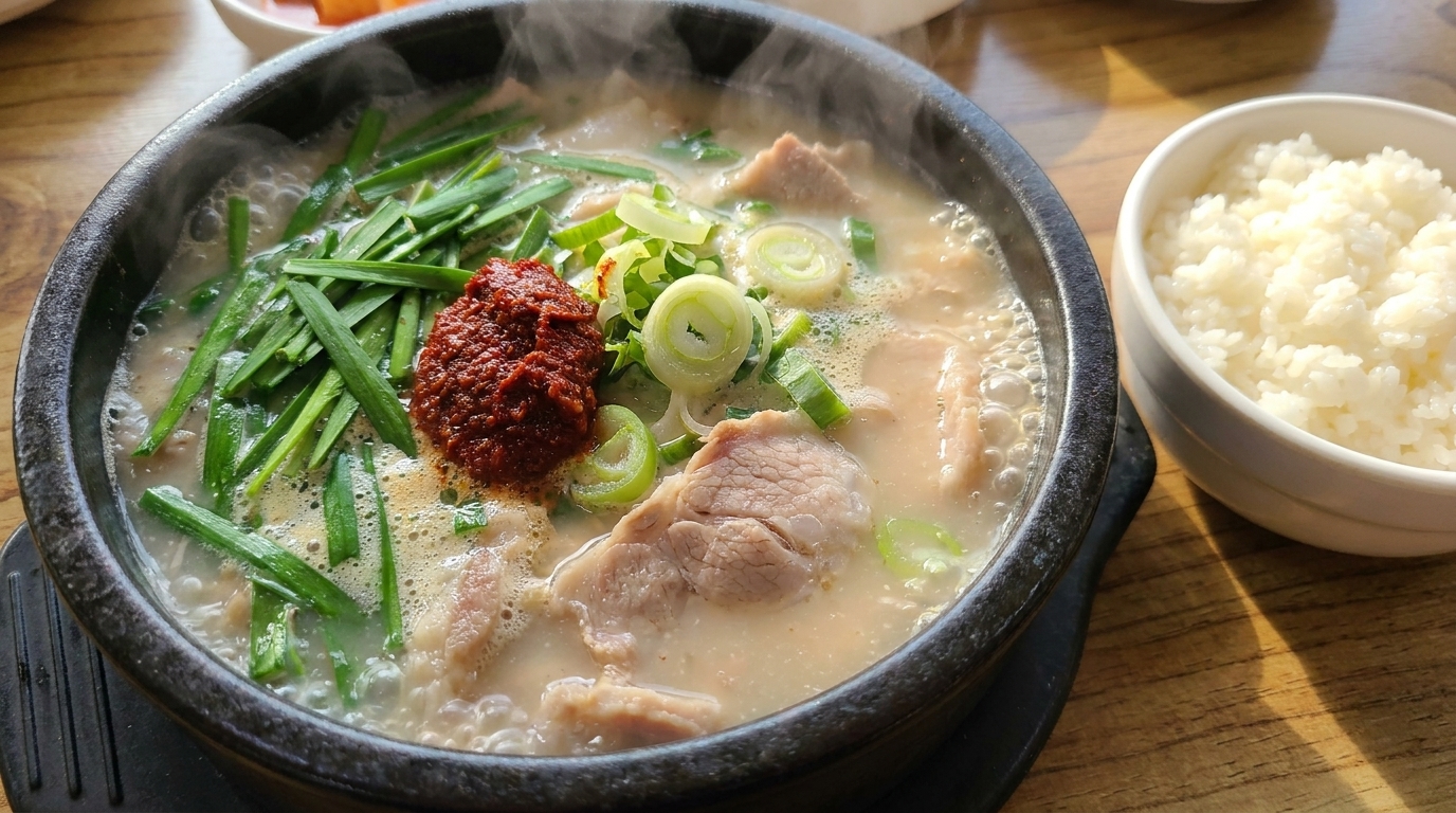 전통 돼지국밥 (Dwaeji-gukbap)