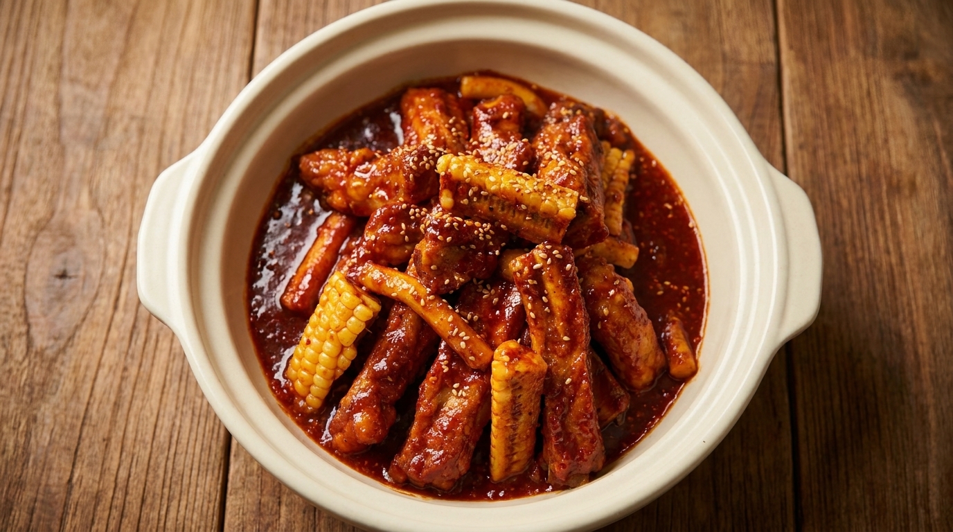 매콤 돼지갈비찜