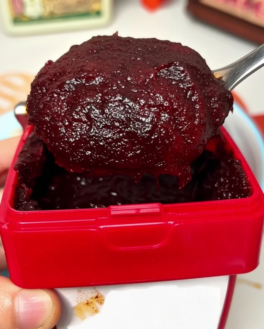 볼에 담긴 과일 베이스에 각종 양념을 넣어 섞는 모습.