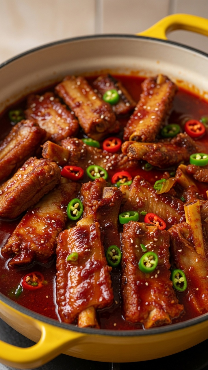 매콤 돼지갈비찜