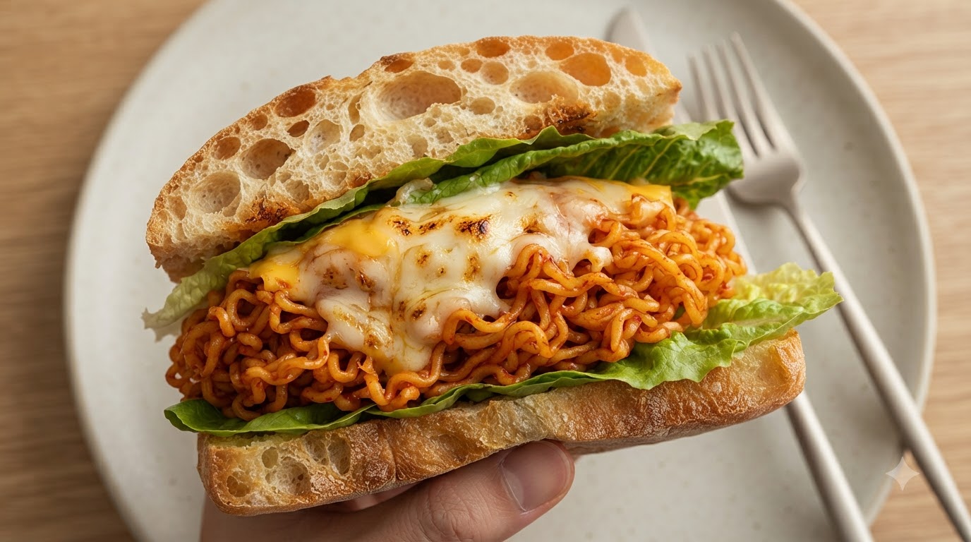 치즈 불닭 불면증 샌드위치