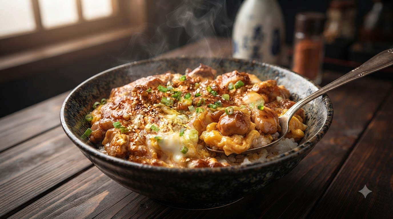 담백하고 부드러운 닭고기 달걀덮밥 오야코동