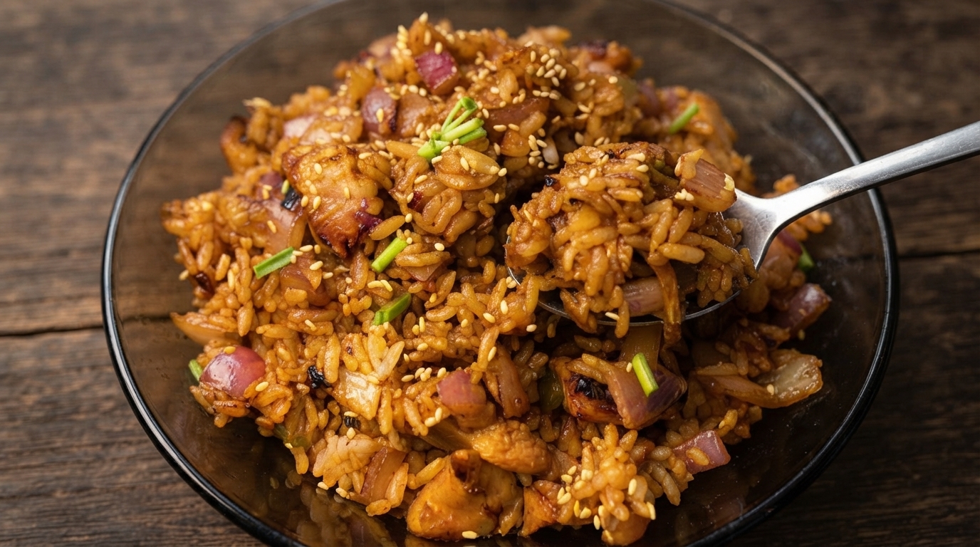 김치 치킨 볶음밥