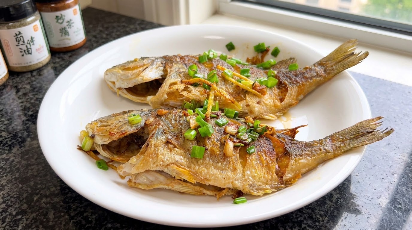 바삭한 노란꼬리돔 팬프라이 (남푸젠 스타일)