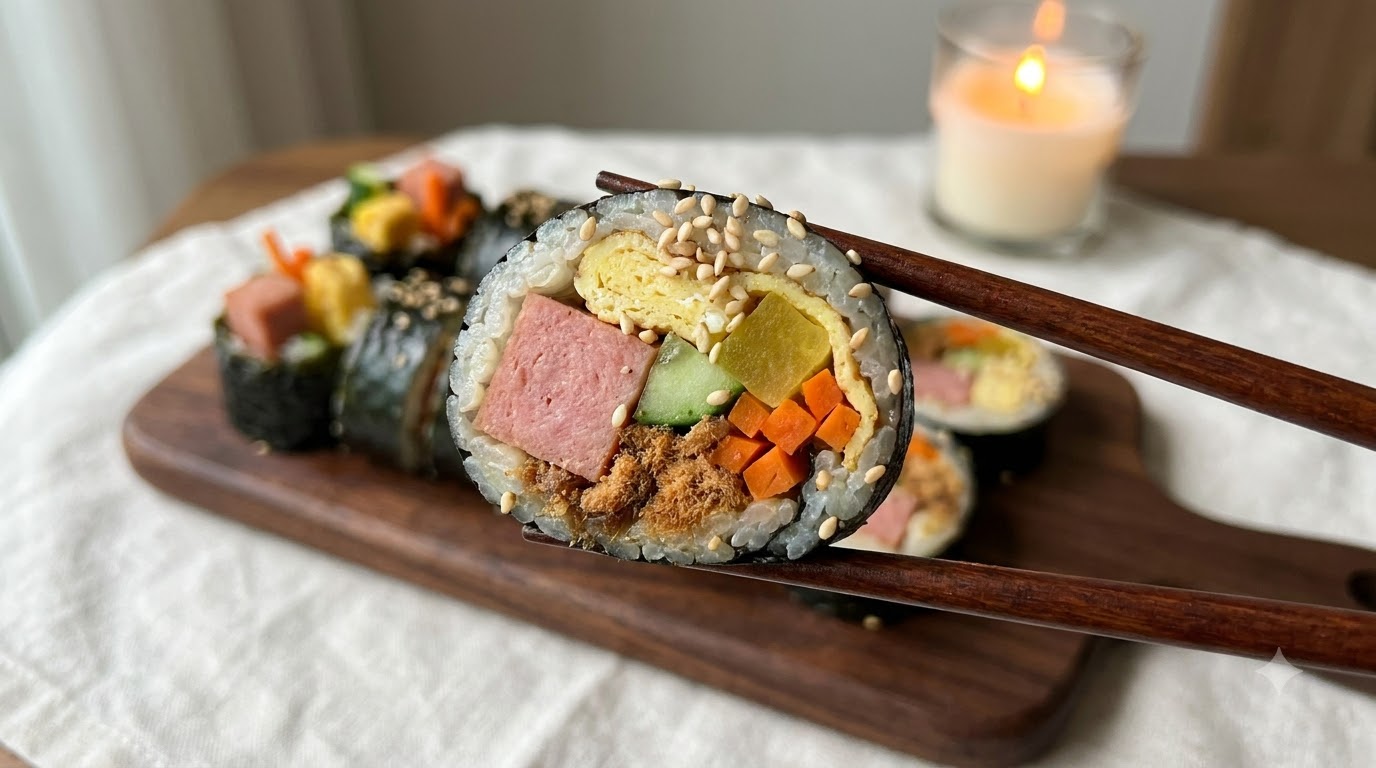 클래식 한국식 김밥