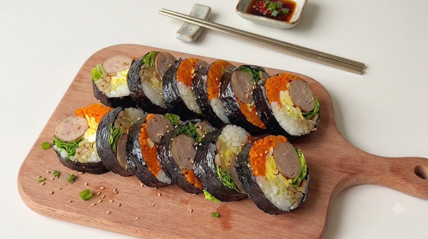 저칼로리 소시지 김밥