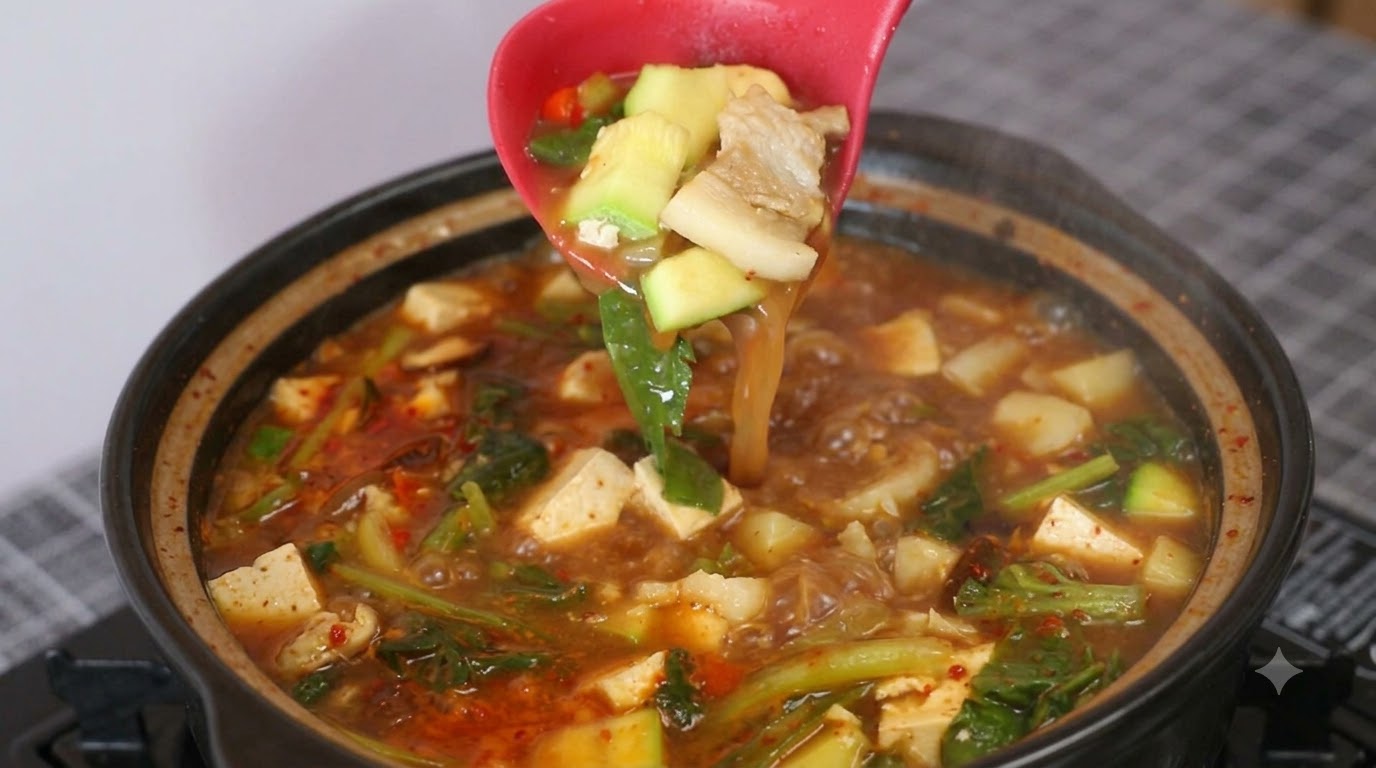 전통 연변 된장찌개