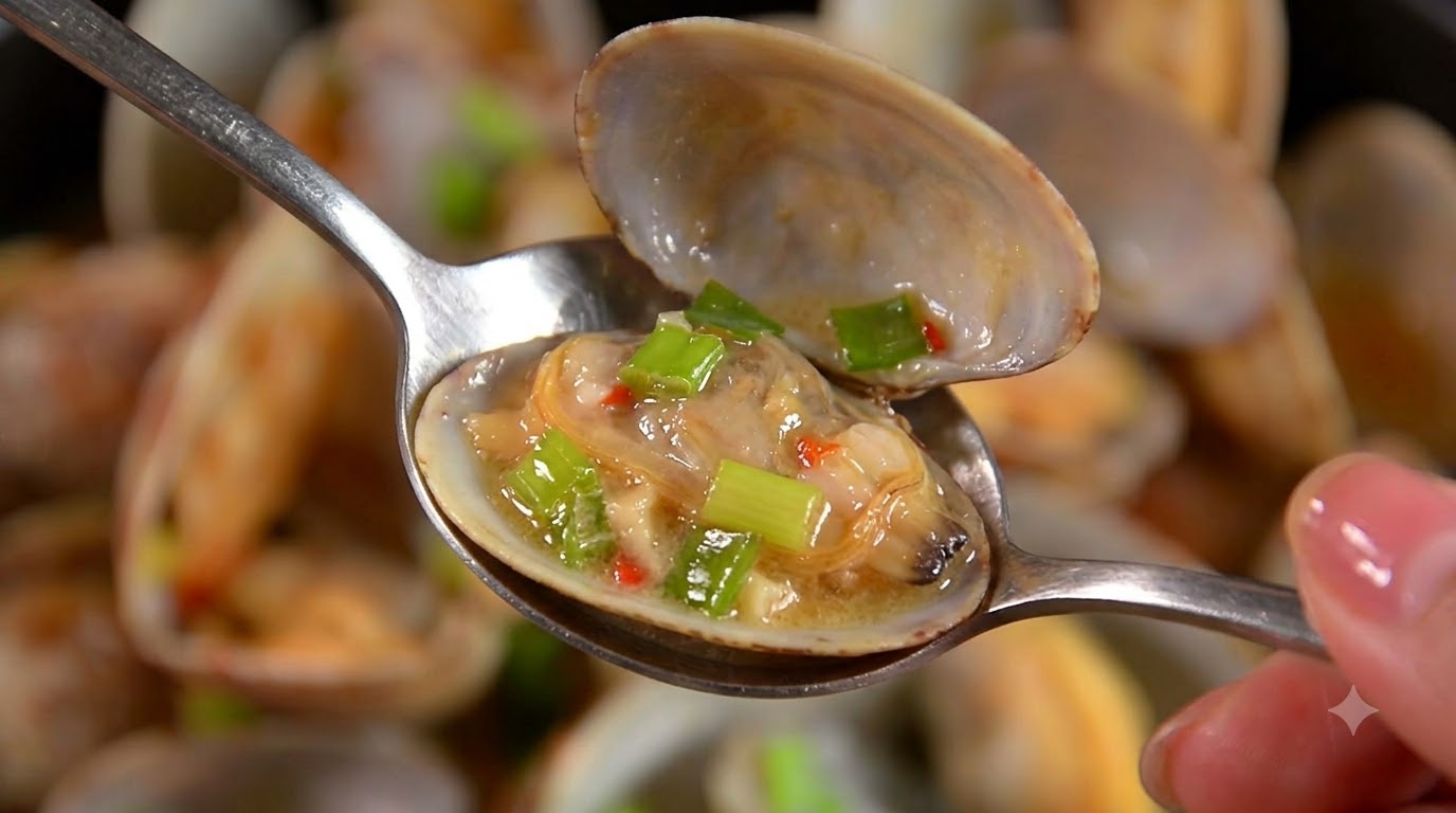 프렌치 갈릭 버터 조개찜