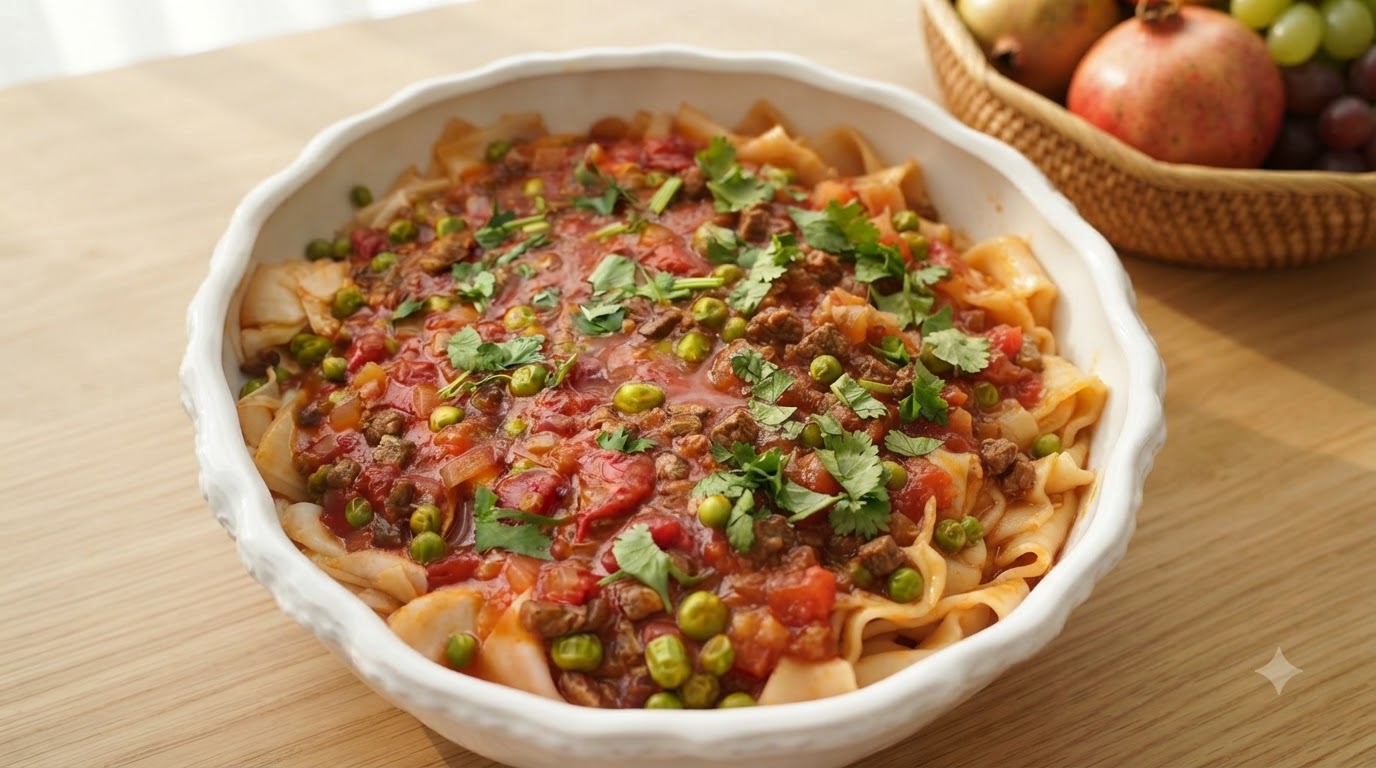 신장 토마토 소고기 촙 누들