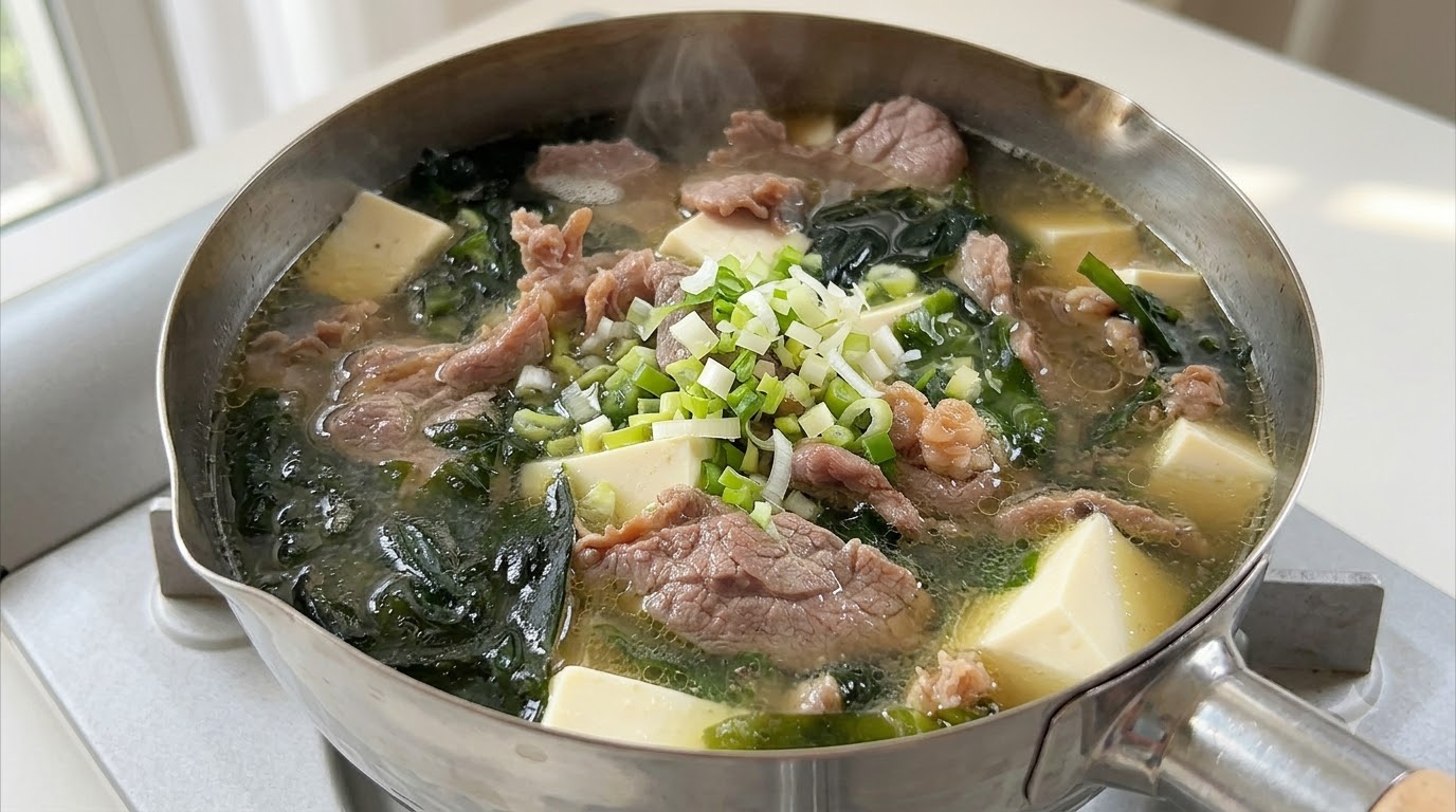저칼로리 소고기 두부 미역국