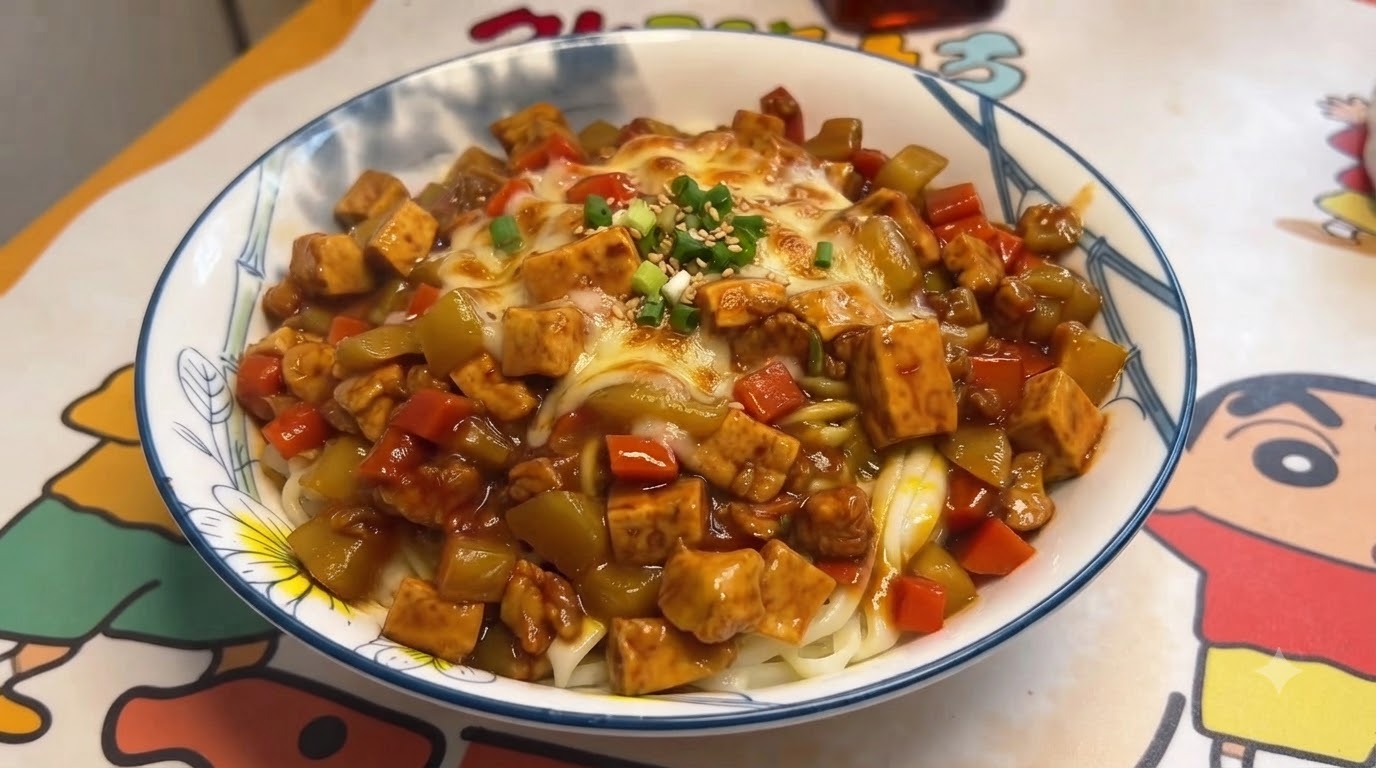 삼정노면 (쓰리 다이 스 stir-fry 국수)