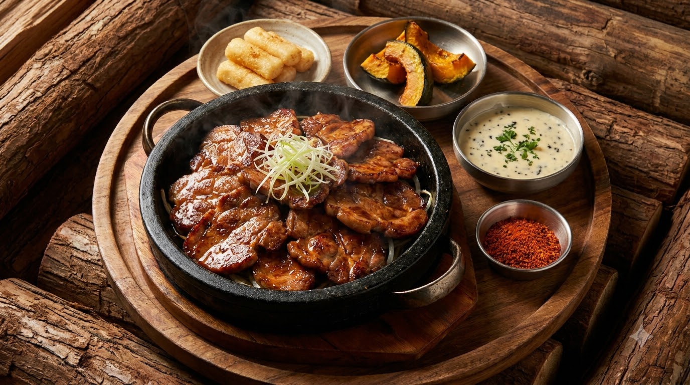 흑트러플 볼케이노 치즈 구이 목살