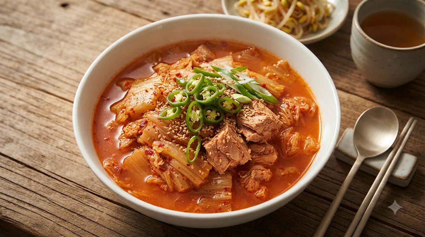 얼큰하고 진한 참치김치찌개 레시피