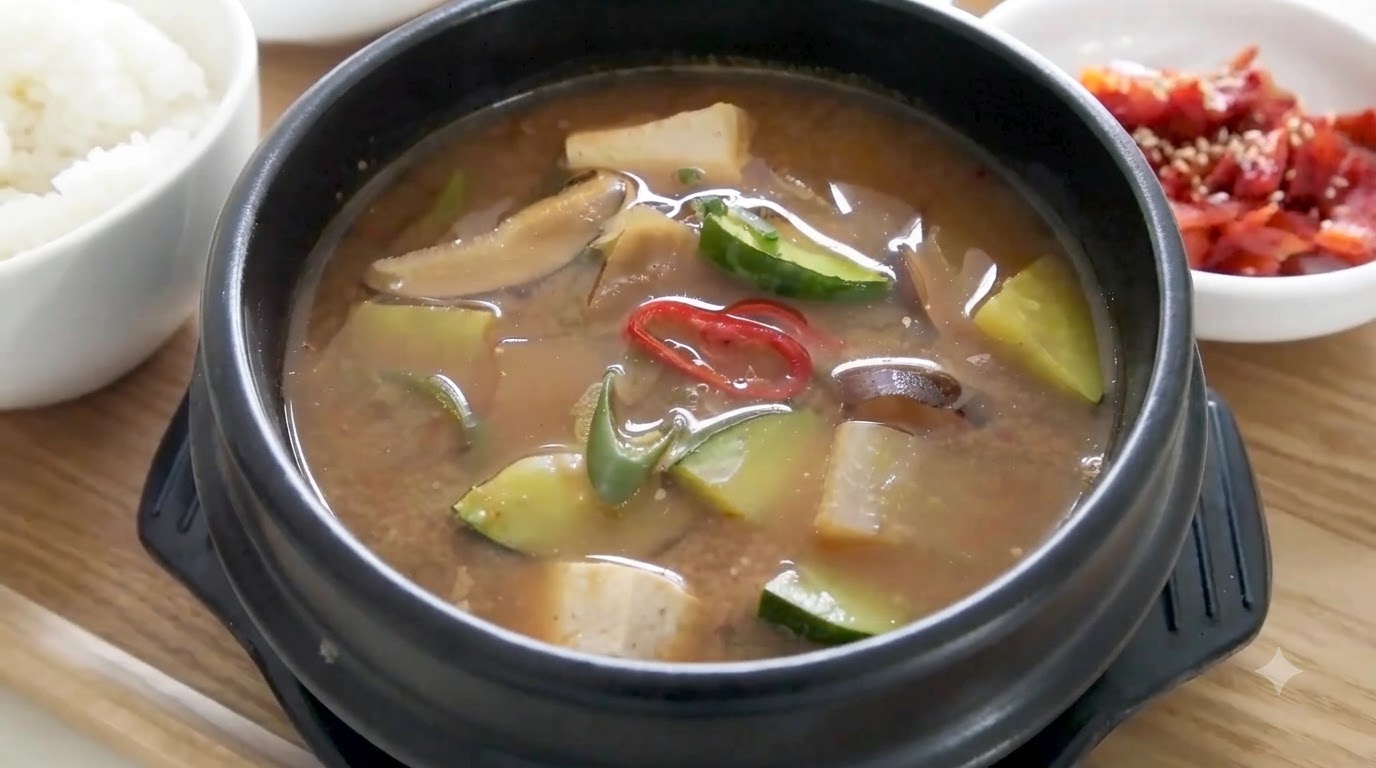 정통 한국식 된장찌개 (한국식 대중 된장찌개 레시피)