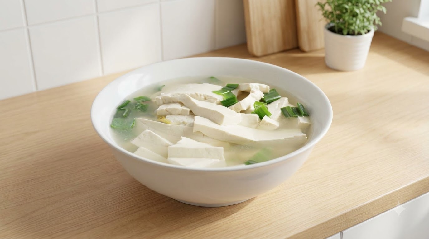 맑은 두부국
