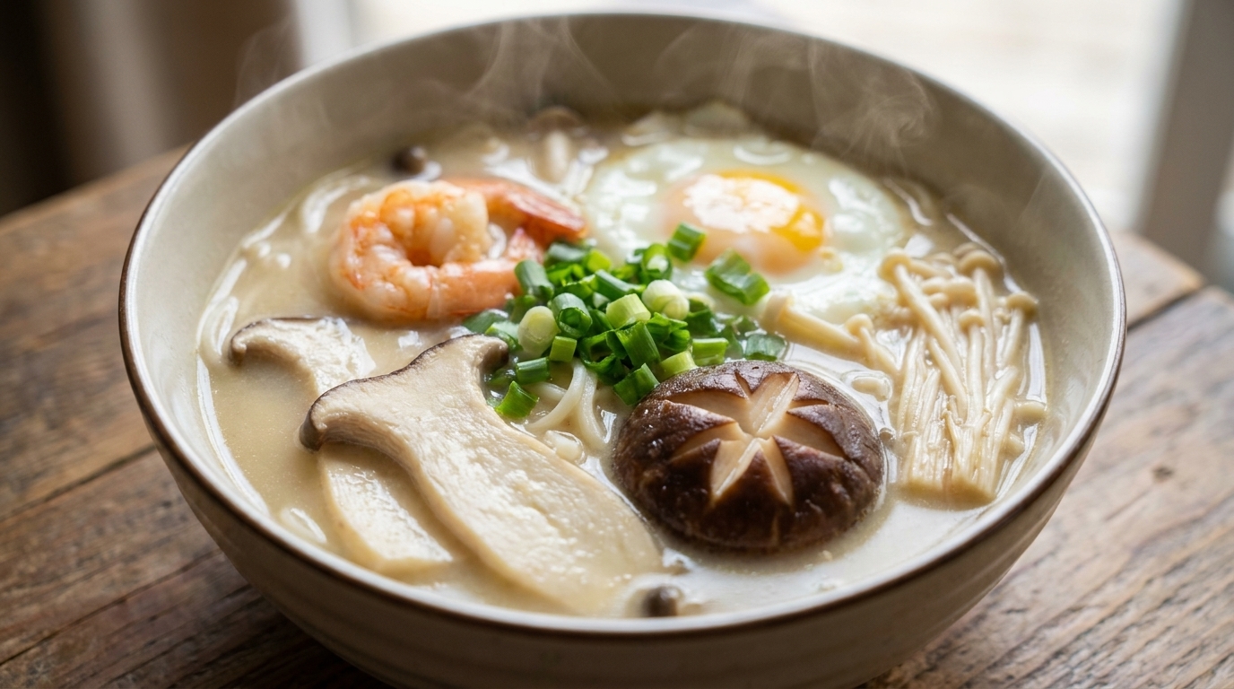 버섯 새우 칼국수