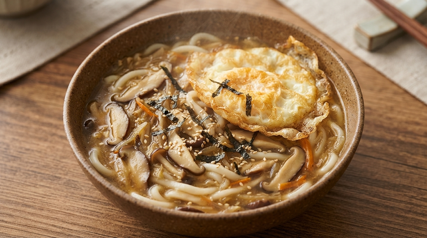 버섯 채식 국수